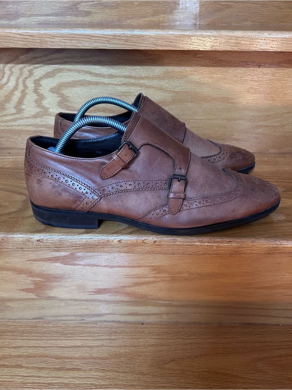 Paolo Sartori Wingtip Monk Strap Shoes